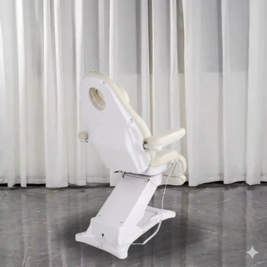 Luxury Electric Massage Bed with 4 Motors, 5 Positions, and 45 - Degree Rotation - Al - AndalousOff - White