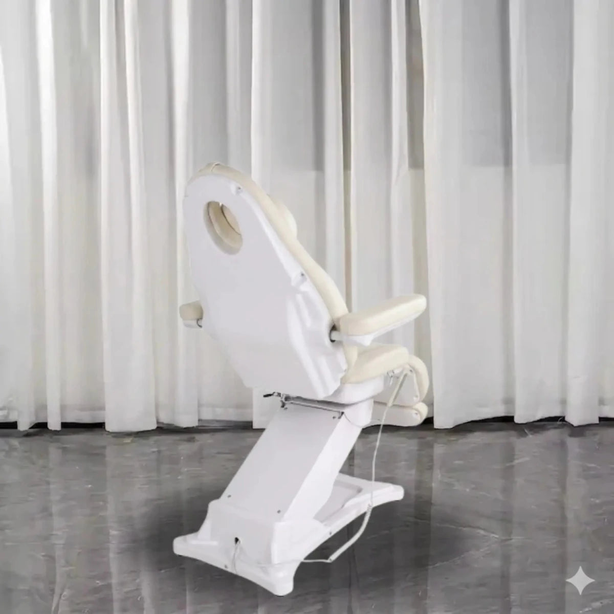 Luxury Electric Massage Bed with 4 Motors, 5 Positions, and 45 - Degree Rotation - Al - AndalousOff - White