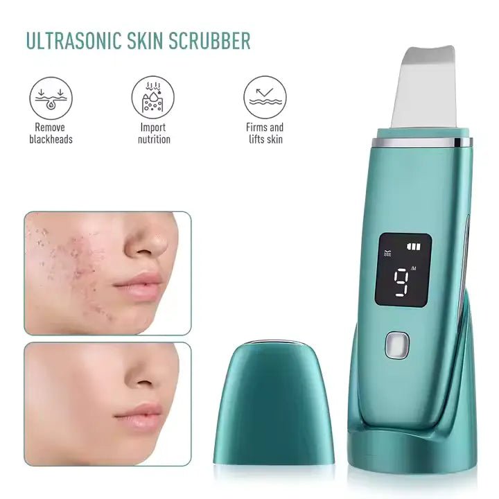 Ultrasonic Sonic Skin Scrubber for Sensitive, Oily & Acne - Prone Skin - Al - Andalous