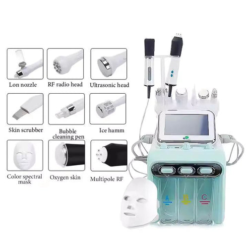9 - in - 1 Oxygen Jet Hydro Dermabrasion RF Beauty Machine for Comprehensive Skin Care - Al - Andalous9 - in - 1 Oxygen Jet Hydro Dermabrasion RF Beauty Machine for Comprehensive Skin Care
