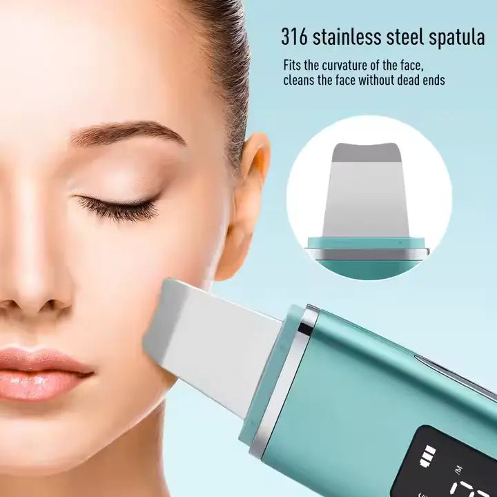 Ultrasonic Sonic Skin Scrubber for Sensitive, Oily & Acne - Prone Skin - Al - Andalous