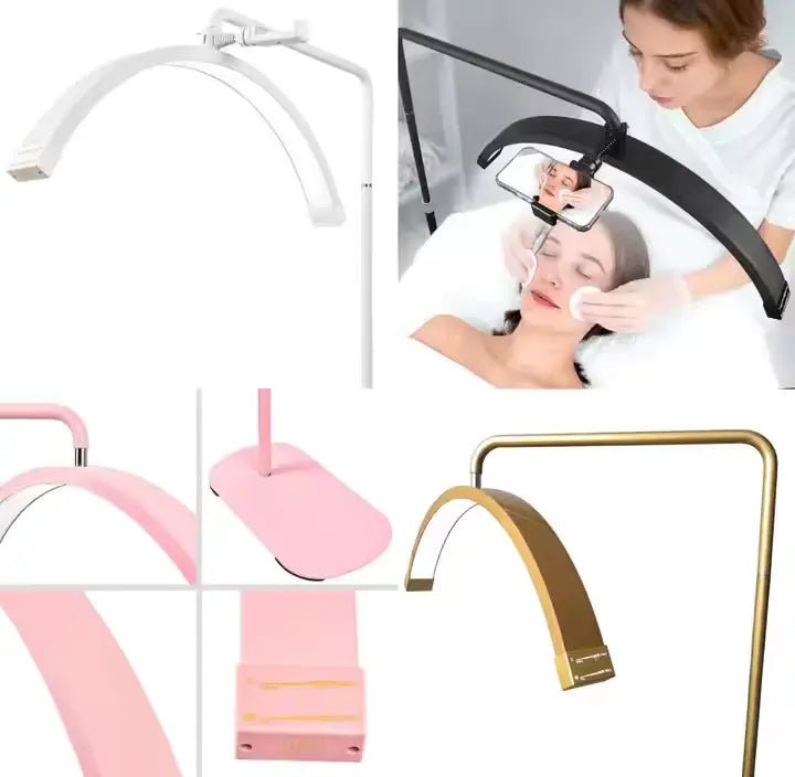 LED Lash Light - 28 - Inch Half-Moon Arc Crescent Lashes Lamp