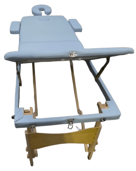3 - section Wooden Massage Bed Beauty Salon - Al - Andalous3 - section Wooden Massage Bed Beauty SalonLight Blue