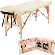Portable massage bed 2 folding sections