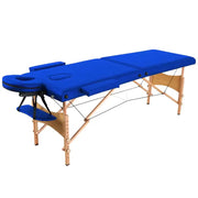 Portable massage bed 2 folding sections - Al - AndalousPortable massage bed 2 folding sectionsBlue