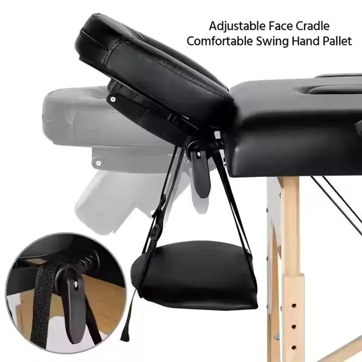 3 - section Wooden Massage Bed Beauty Salon - Al - Andalous3 - section Wooden Massage Bed Beauty SalonCream