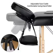 3-section Wooden Massage Bed Beauty Salon