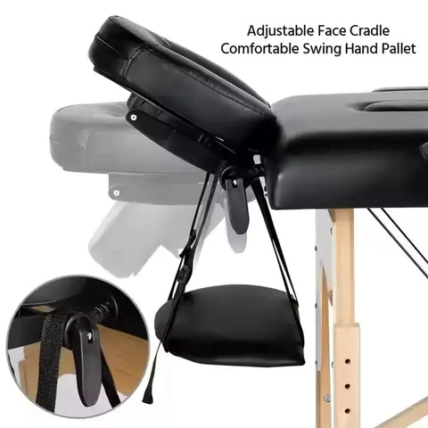3-section Wooden Massage Bed Beauty Salon