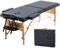 Portable massage bed 2 folding sections - Al - AndalousPortable massage bed 2 folding sectionsBlack